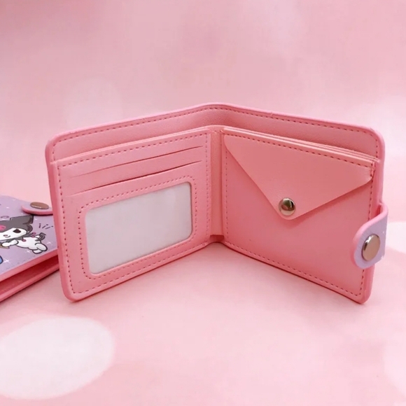 Kuromi Sanrio New Card Holder Wallet With Snaps. - Picture 2 of 3